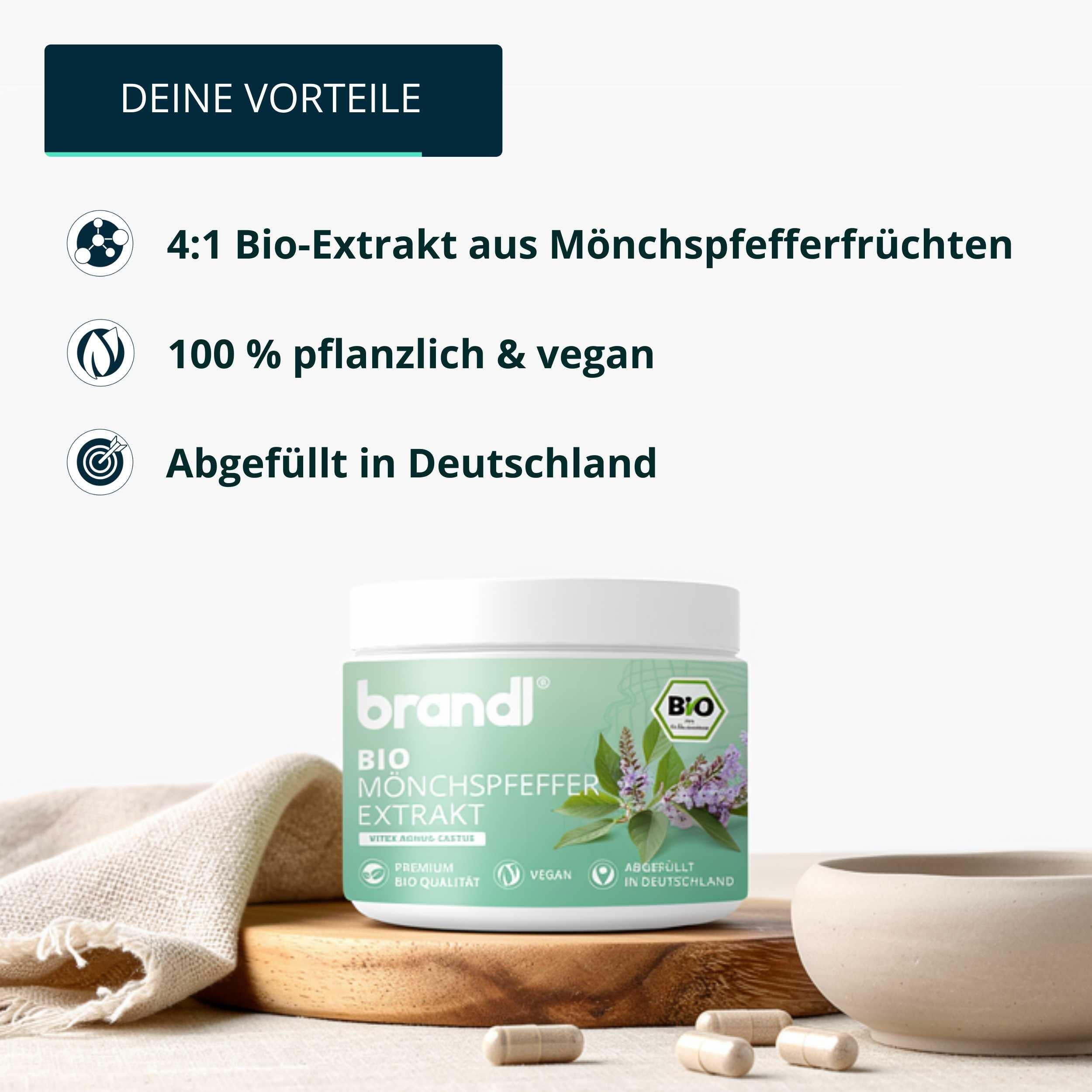 brandl® Premium Bio-Mönchspfeffer-Extrakt (4:1) - 180 Kapseln 3/7