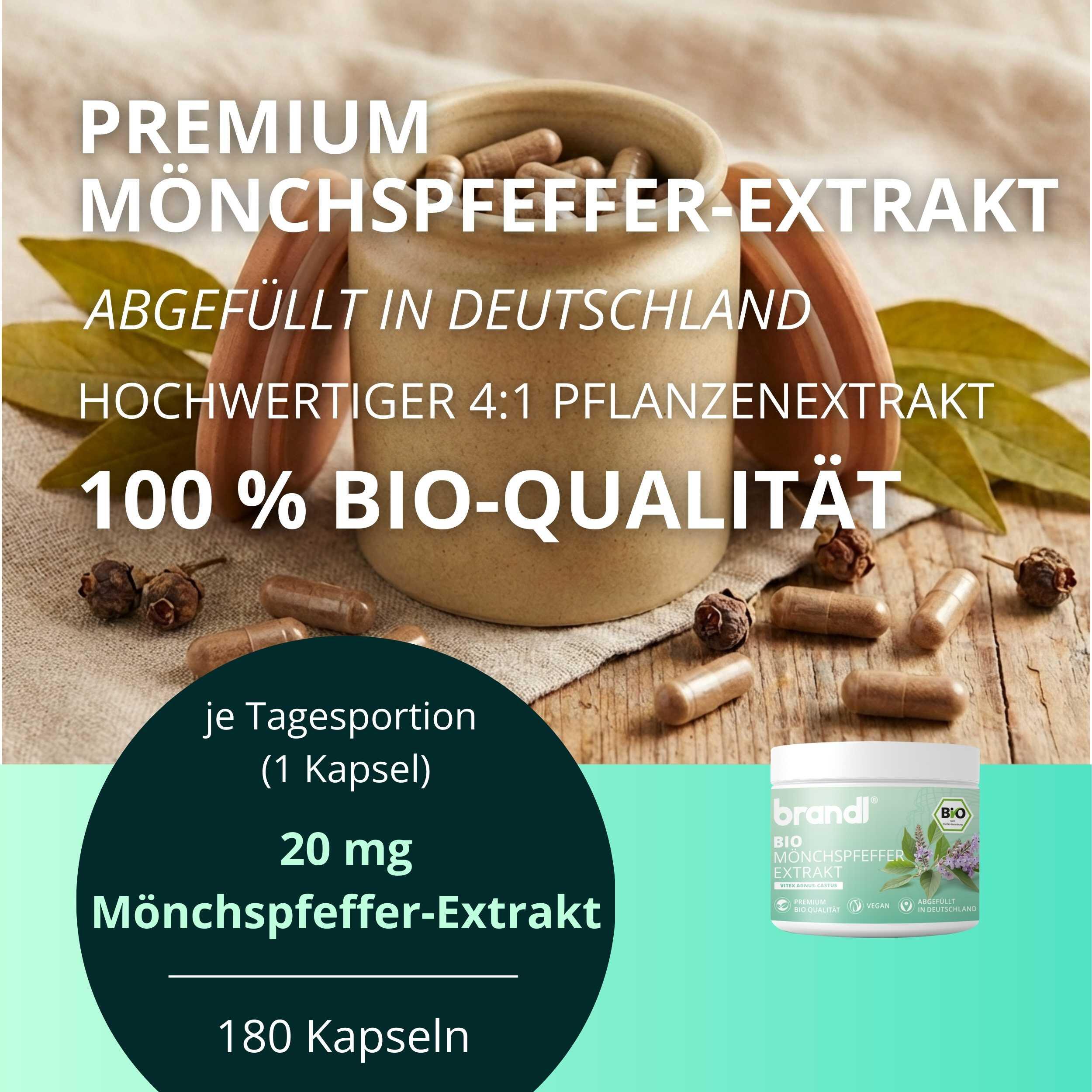 brandl® Premium Bio-Mönchspfeffer-Extrakt (4:1) - 180 Kapseln 2/7