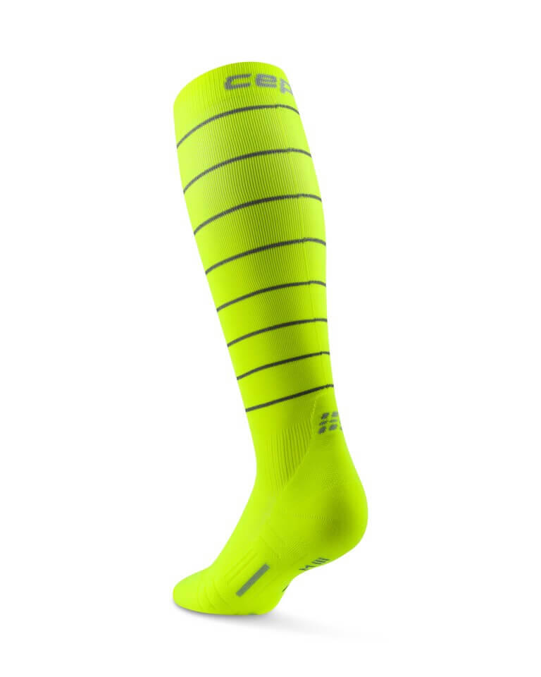 Șosete compresie alergare CEP Pro Run Reflective 2.0 - galben neon | vizibilita… 3/7