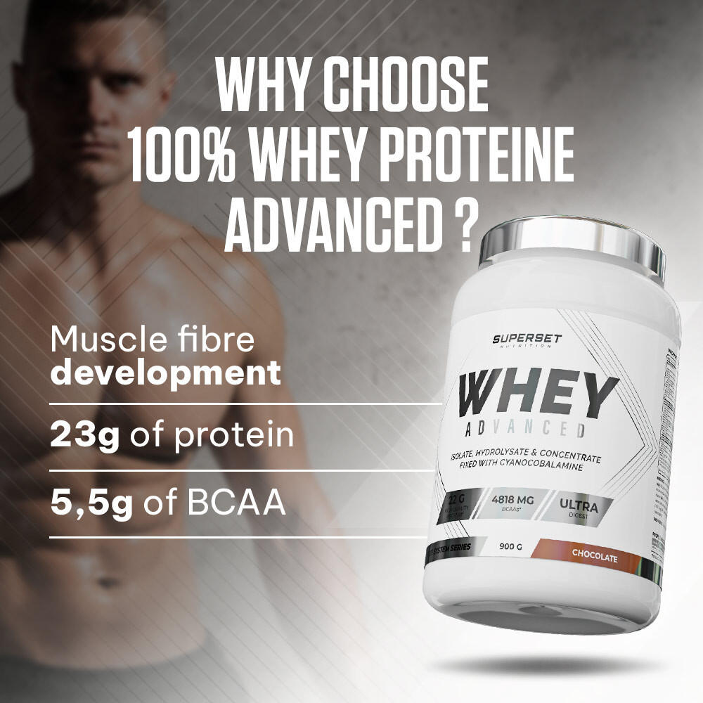 Whey Protéine | 100% Whey Proteine Advanced (900g) | Fraise Yogourt 6/7