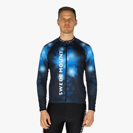 Langärmeliges Radtrikot für Herren, atmungsaktives Funktionsradtrikot