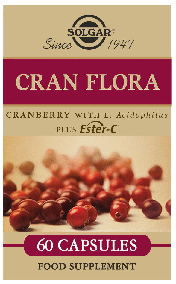 Cran Flora con Probiótics Plus Ester-C 60 cápsulas vegetales 1/1