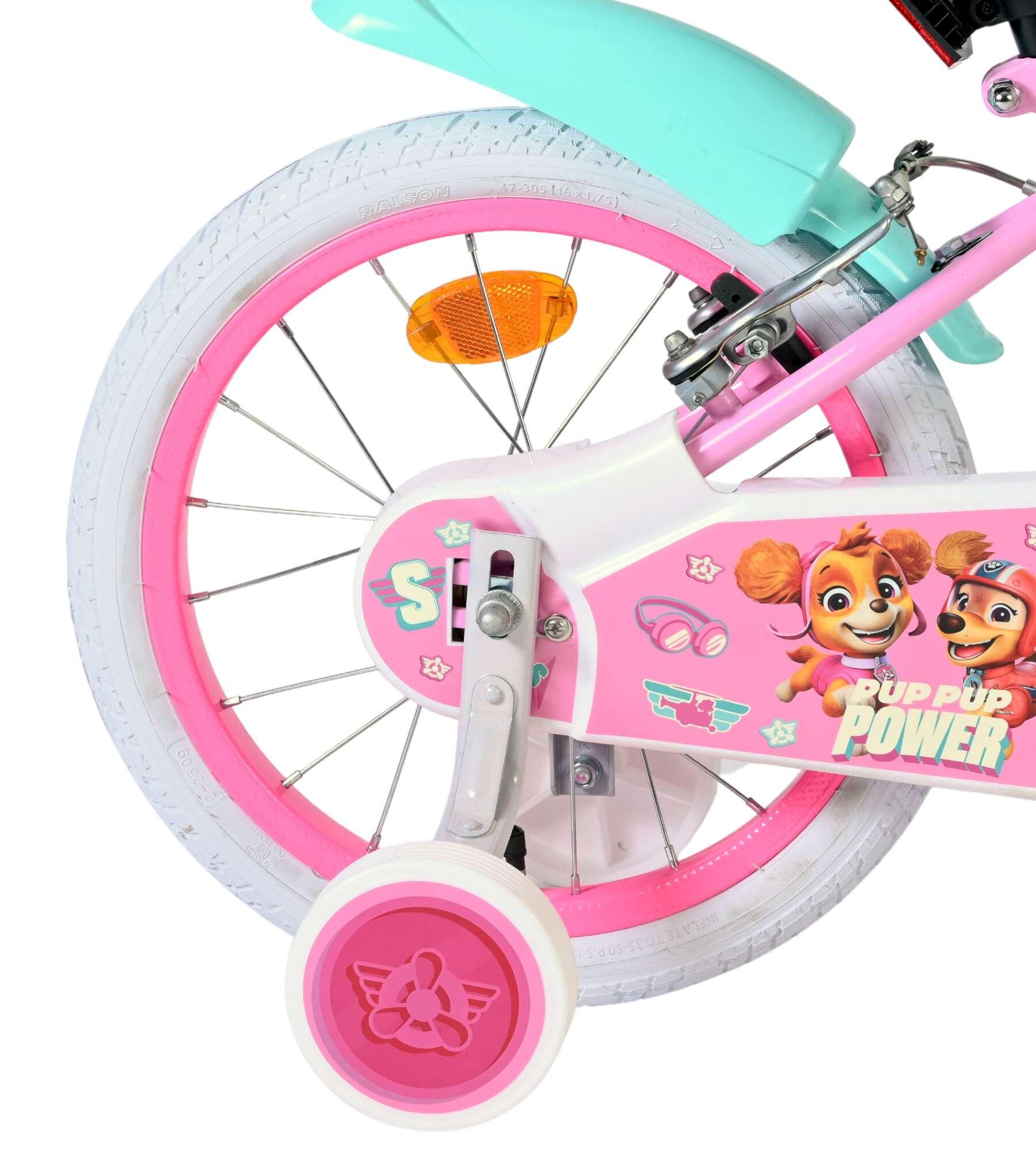 Bicicleta Paw Patrol 16 inch para menina, rosa, travões de mão 2/7