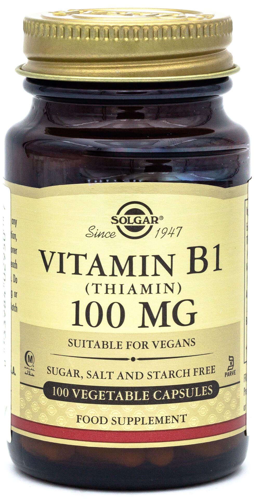 Vitamina B1 100 mg 100 Cápsulas 1/3