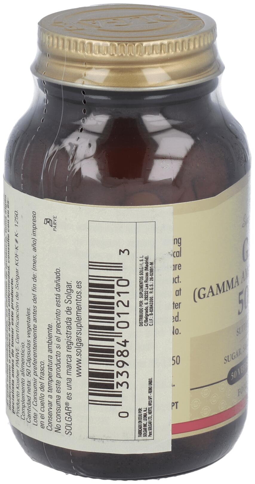 Gaba 500 mg Cápsulas Vegetales 3/3