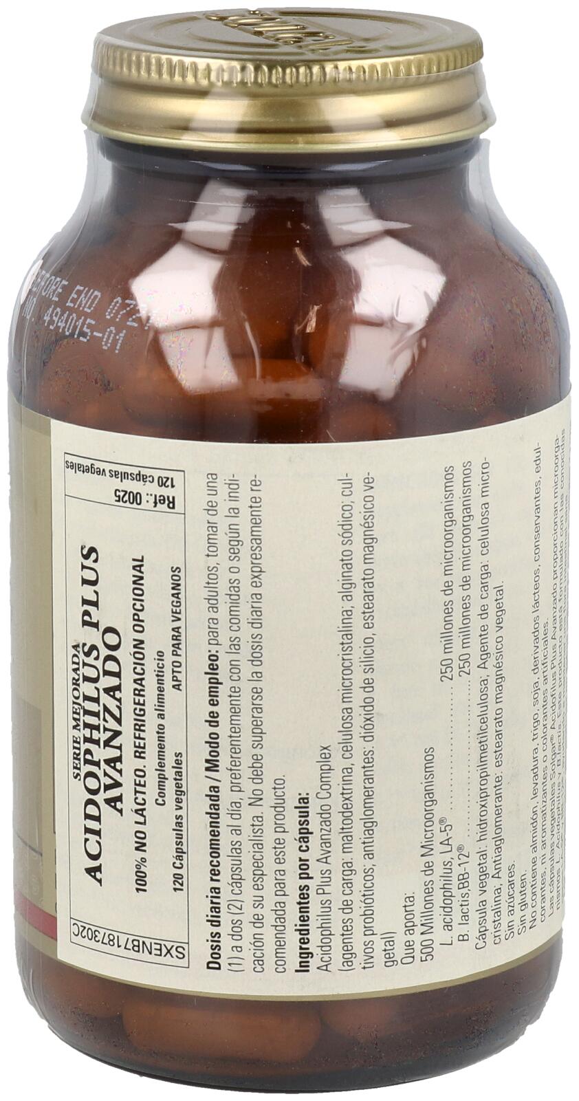 Acidophilus Plus Avanzado Cápsulas Vegetales 3/3