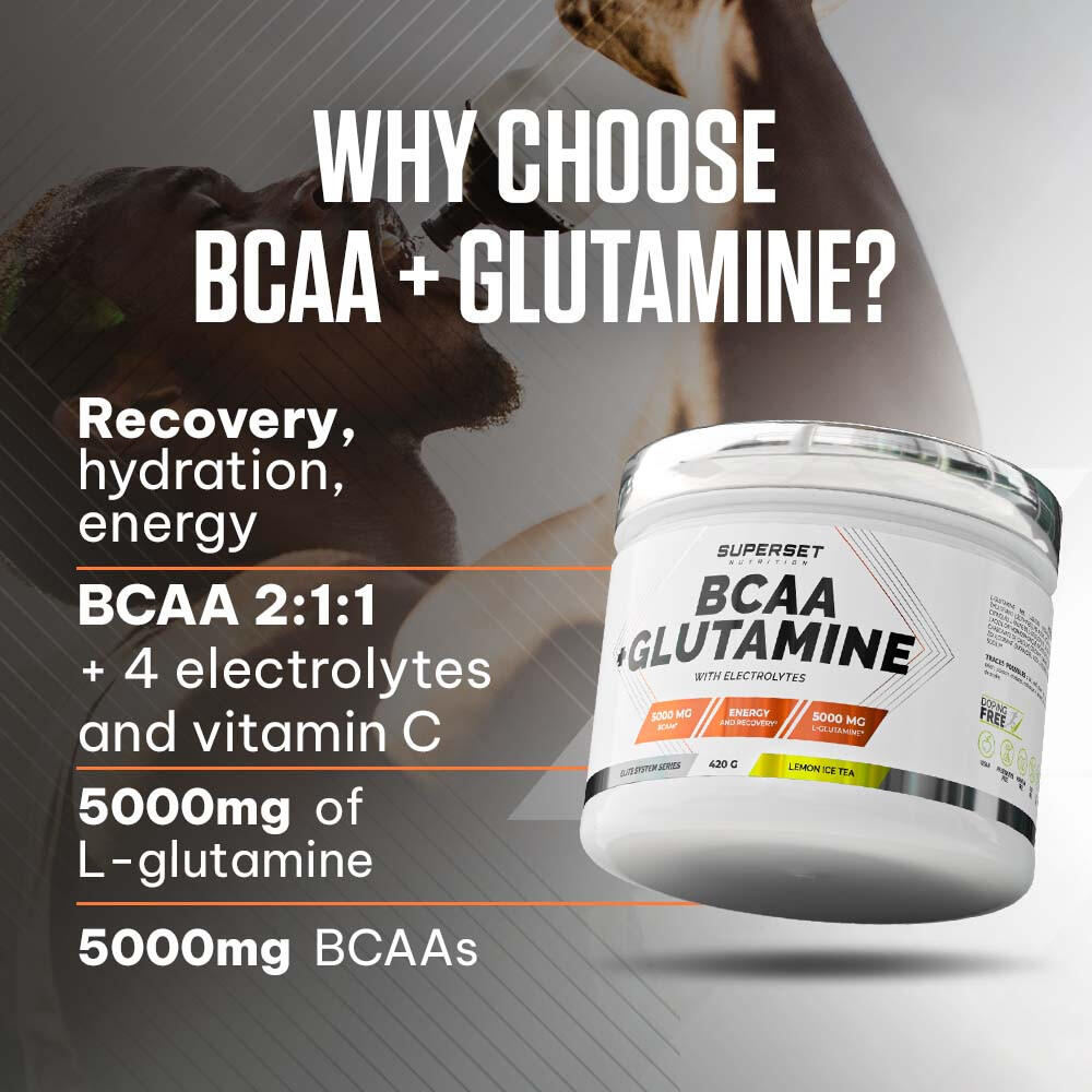 Bcaa | Bcaa + Glutamine (450g) | Ice Tea Citron 7/7