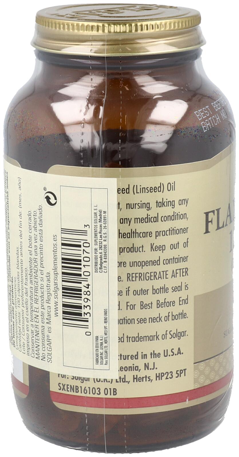 Aceite de Linaza 1.250 mg 100 Perlas 3/3