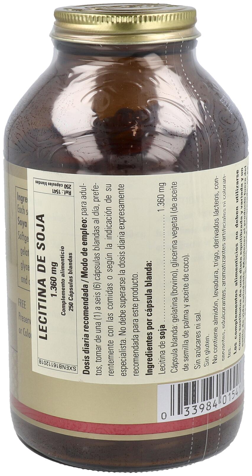 Lecitina de Soja 1360 mg Perlas 3/3