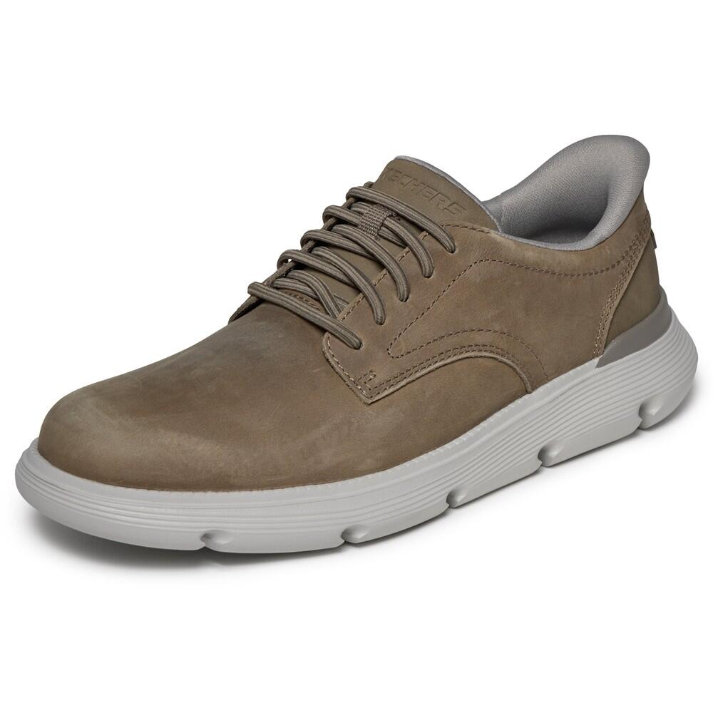 Zapatilla Hombre Skechers Slip-ins Garza Duran Piel Taupe 3/7