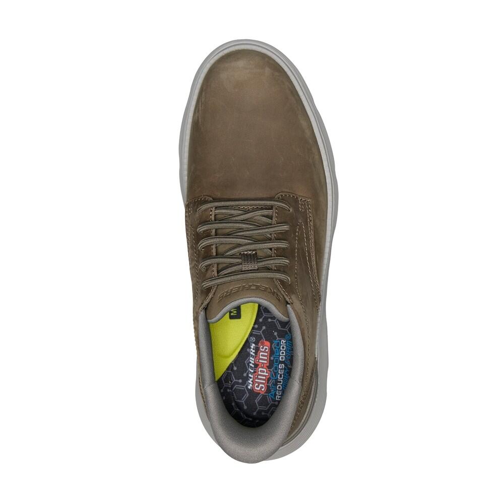 Zapatilla Hombre Skechers Slip-ins Garza Duran Piel Taupe 5/7