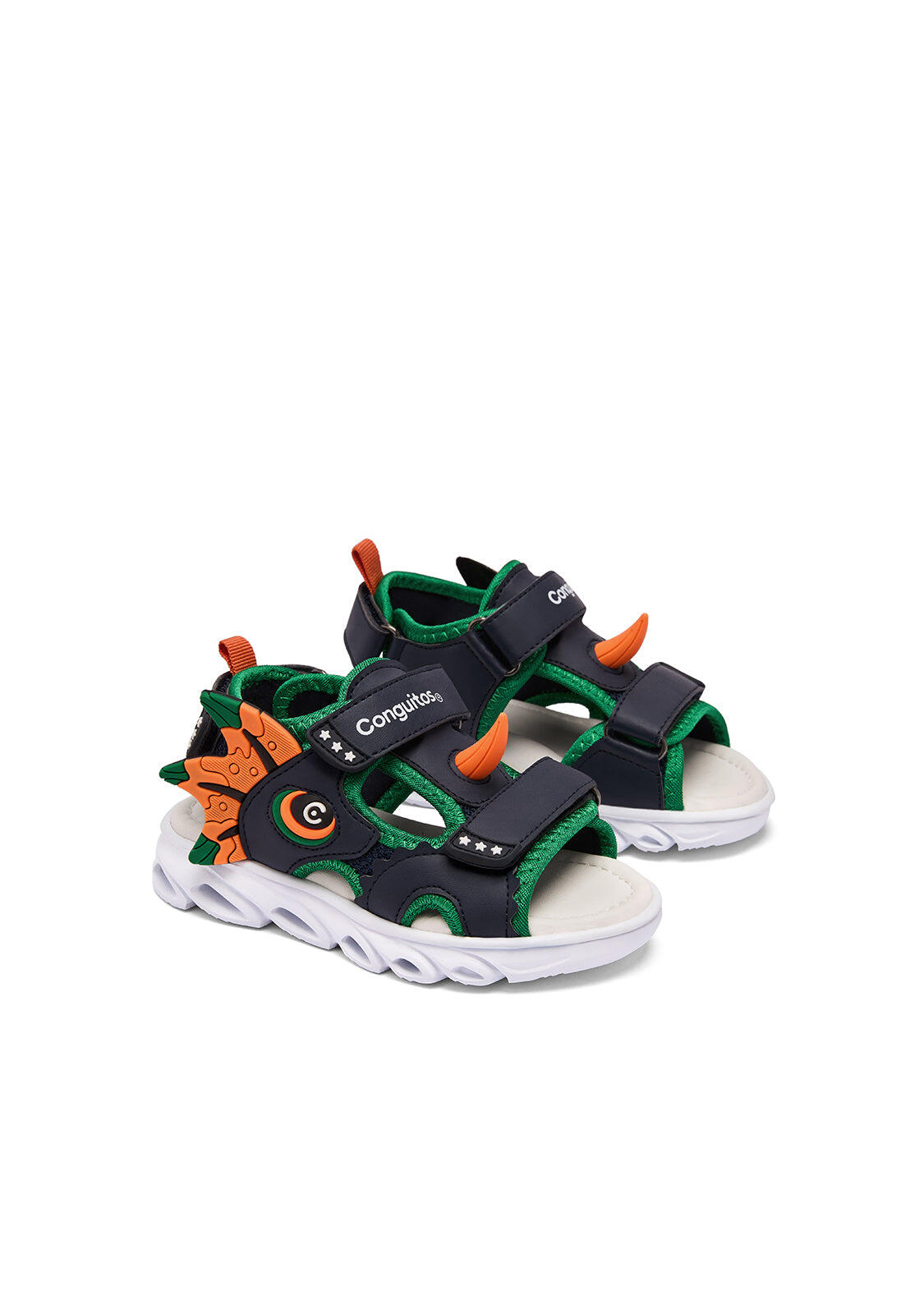Sandalias Conguitos Luces Detalles Dino 3/5