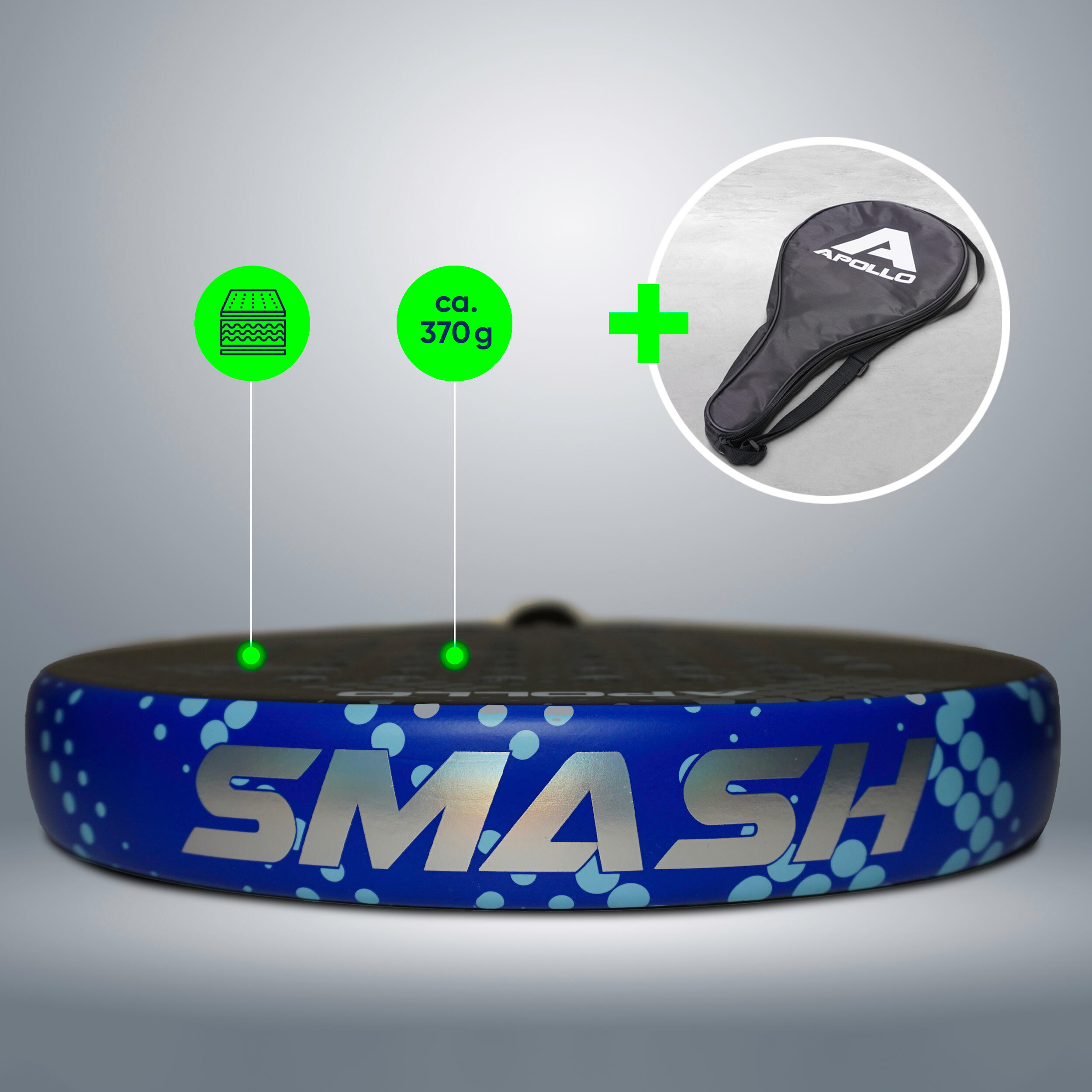 Apollo 3K Smash Pala de Pádel – Precisión y Control 5/6