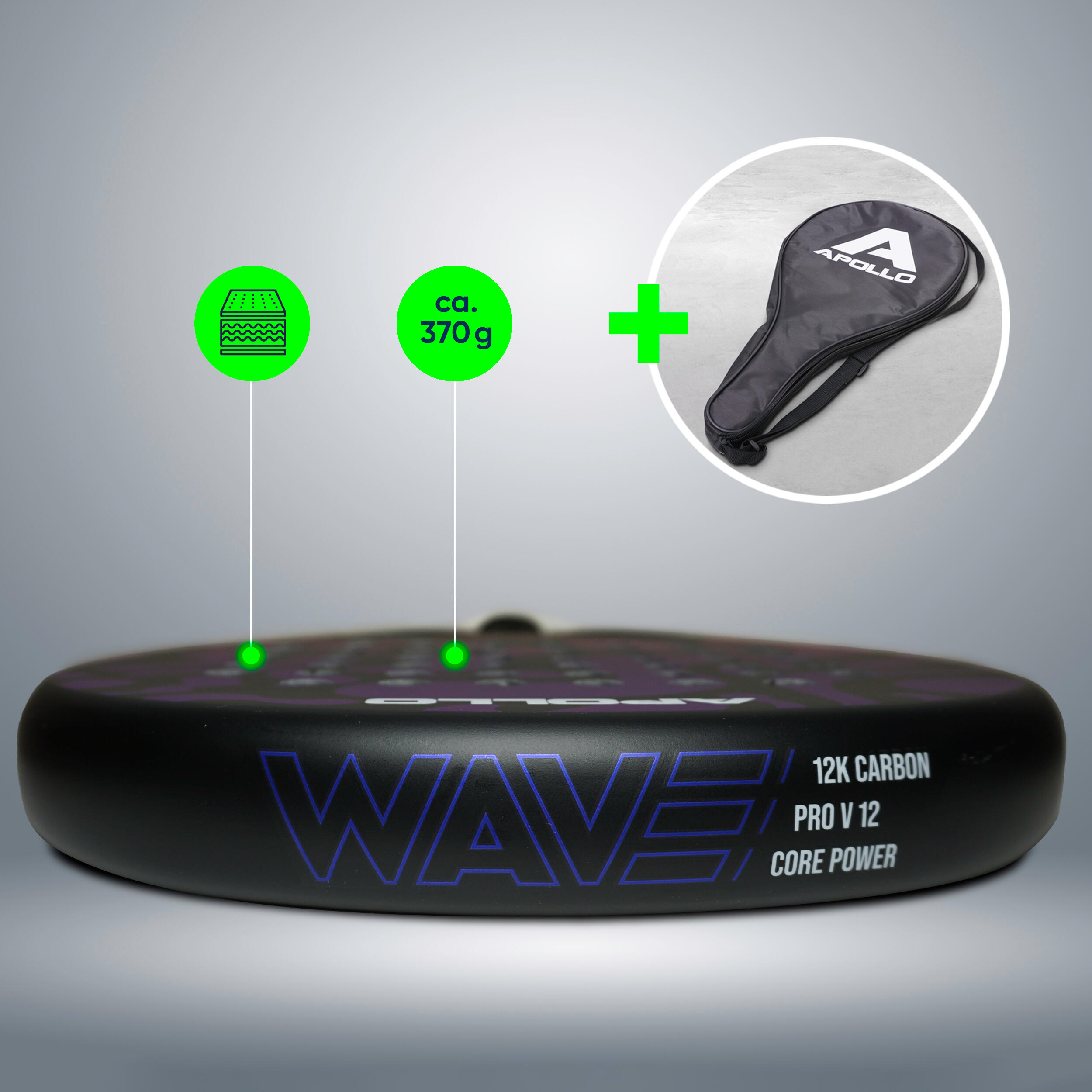 Apollo 12K Wave Raquette Padel – Puissance & Dynamisme 5/6