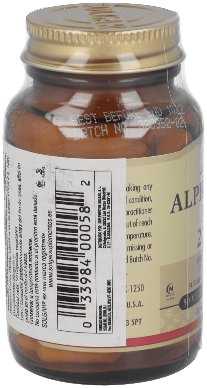 Acido Alfa Lipoico 200 mg 50 Cápsulas 3/3