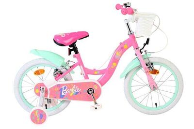 Barbie kinderfiets 16 inch meisjes roze twee handremmen