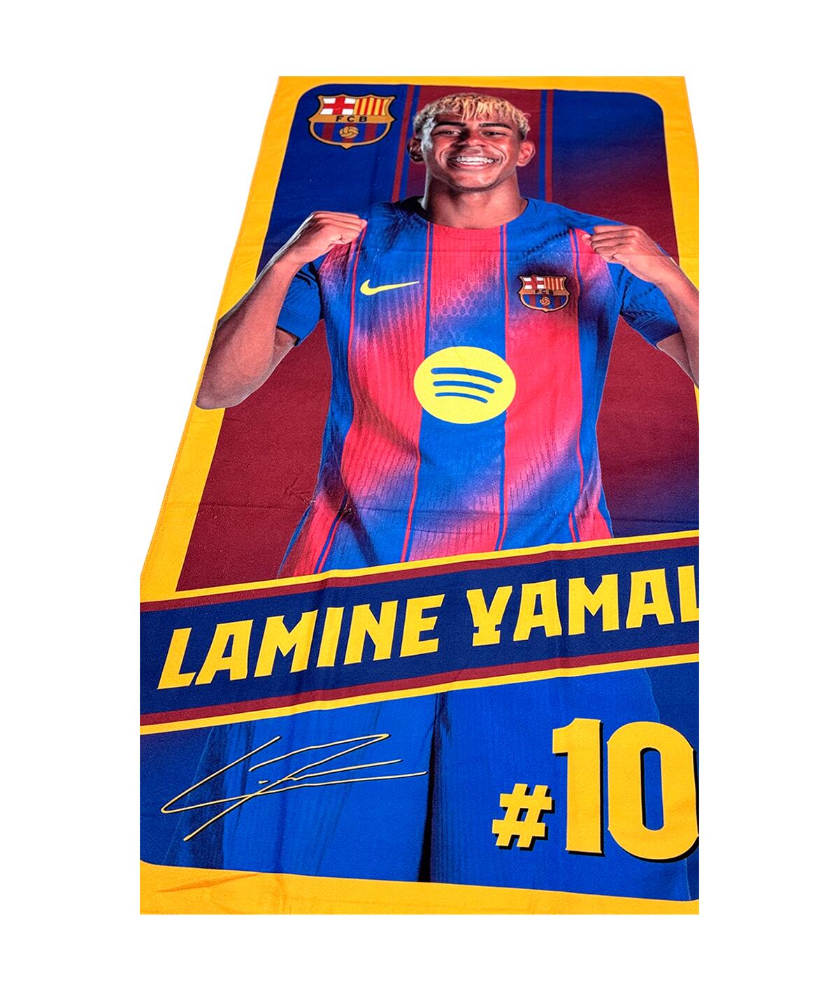 Toalla Playa FC Barcelona Oficial Lamine Yamal 3/4