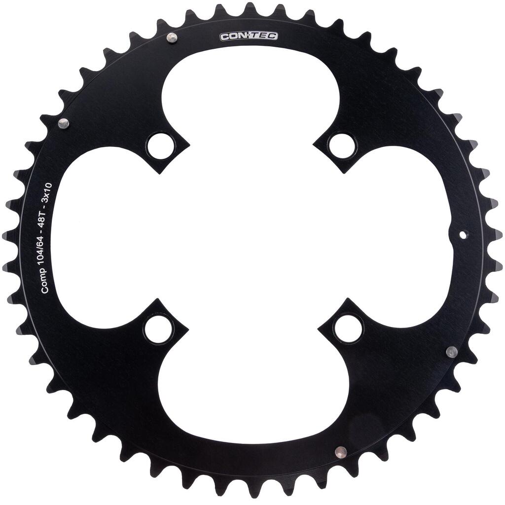 CONTEC c.drive Chainring 48T — 104mm BCD, Black.