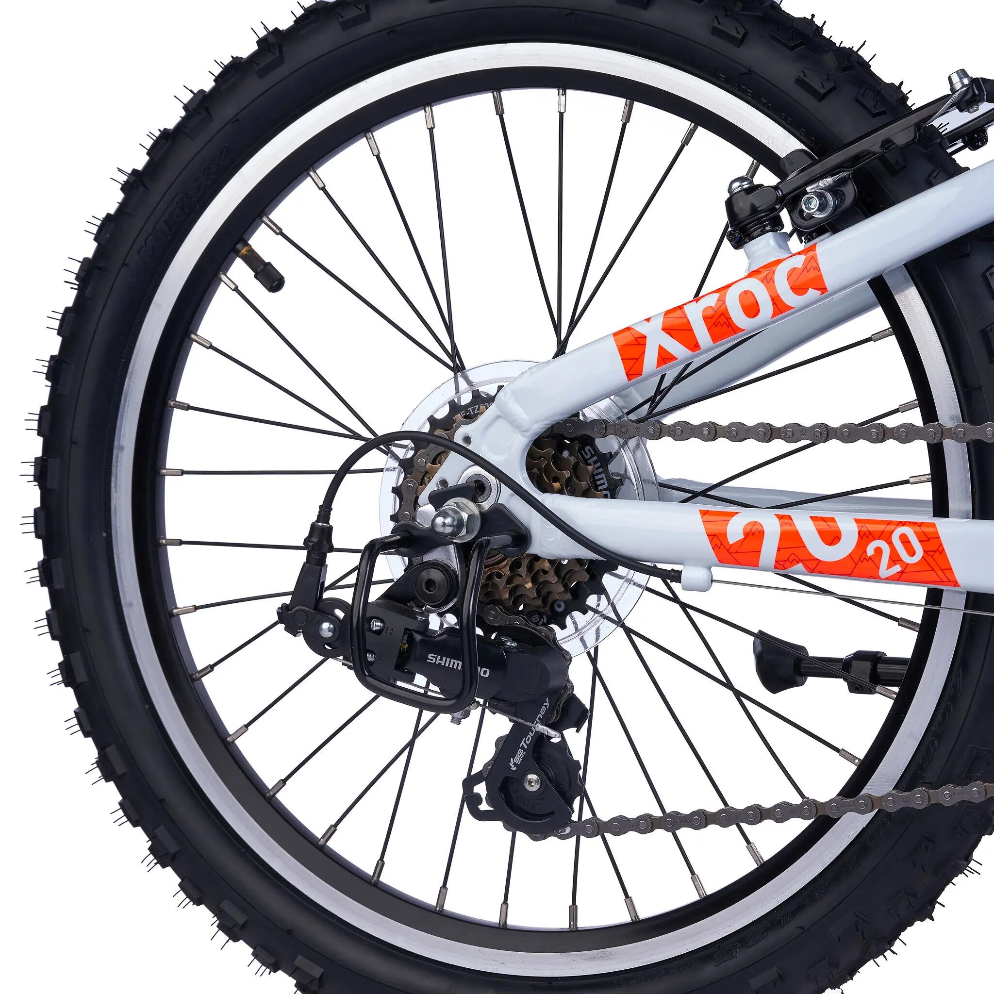 Kinderfiets 20/24/26 inch Xroc Pro 7-speed V-brake vanaf 6 jaar Neon Groen/Oceaa 3/7