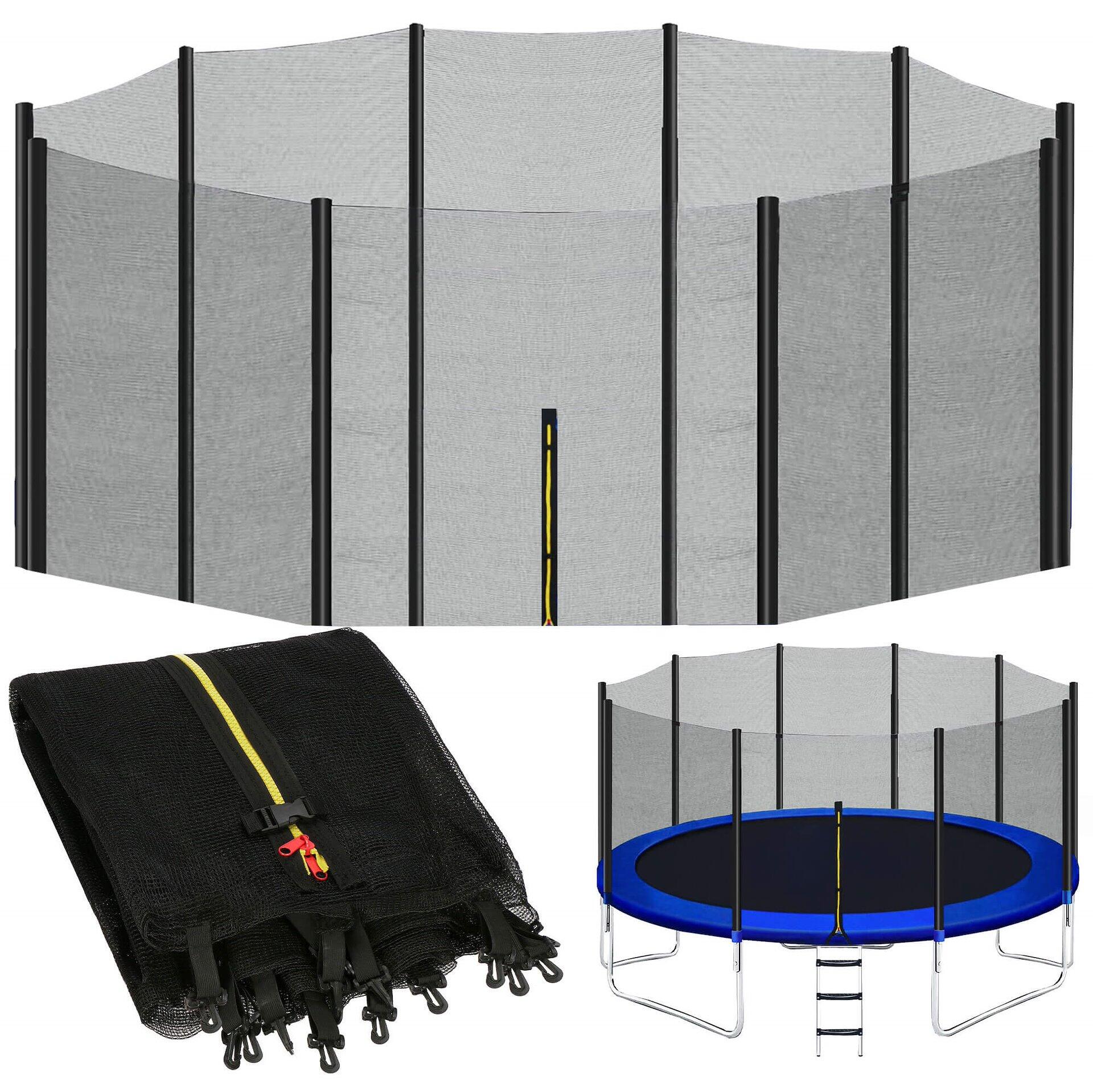 Siatka do trampoliny Springos zewnętrzna 15FT 460 cm 10 słupków