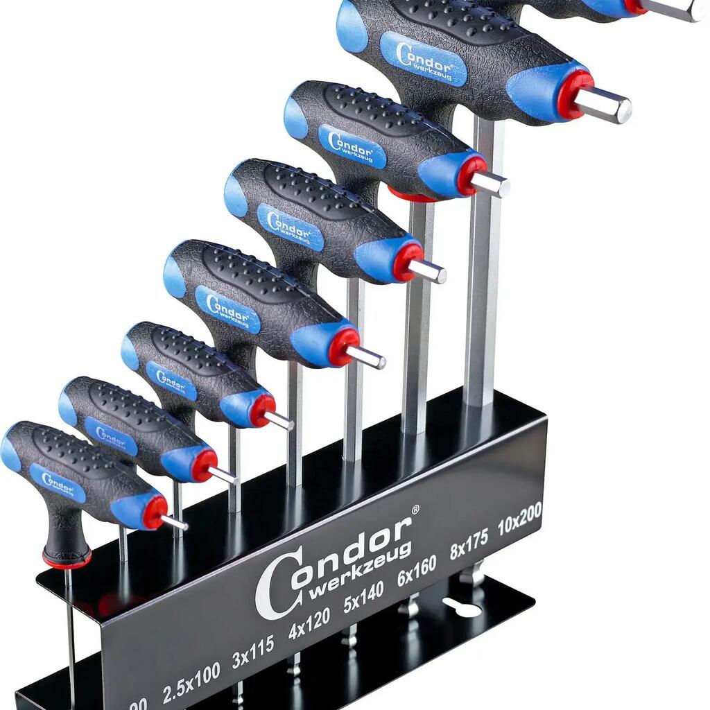 Condor T-handle Hex Key Set 8 pcs SW 2-10 mm