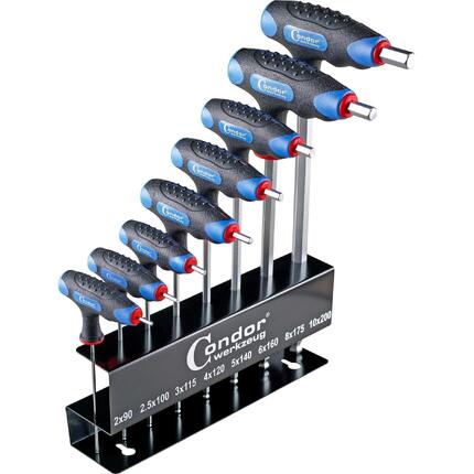 Condor zestaw kluczy imbusowych T 8 szt. 2–10 mm
