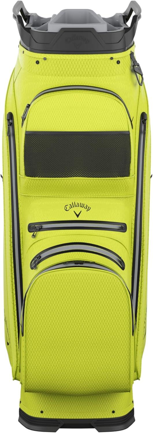 Callaway ORG 14 HD 2026 Saco de golfe para carrinho, amarelo fluorescente 2/7