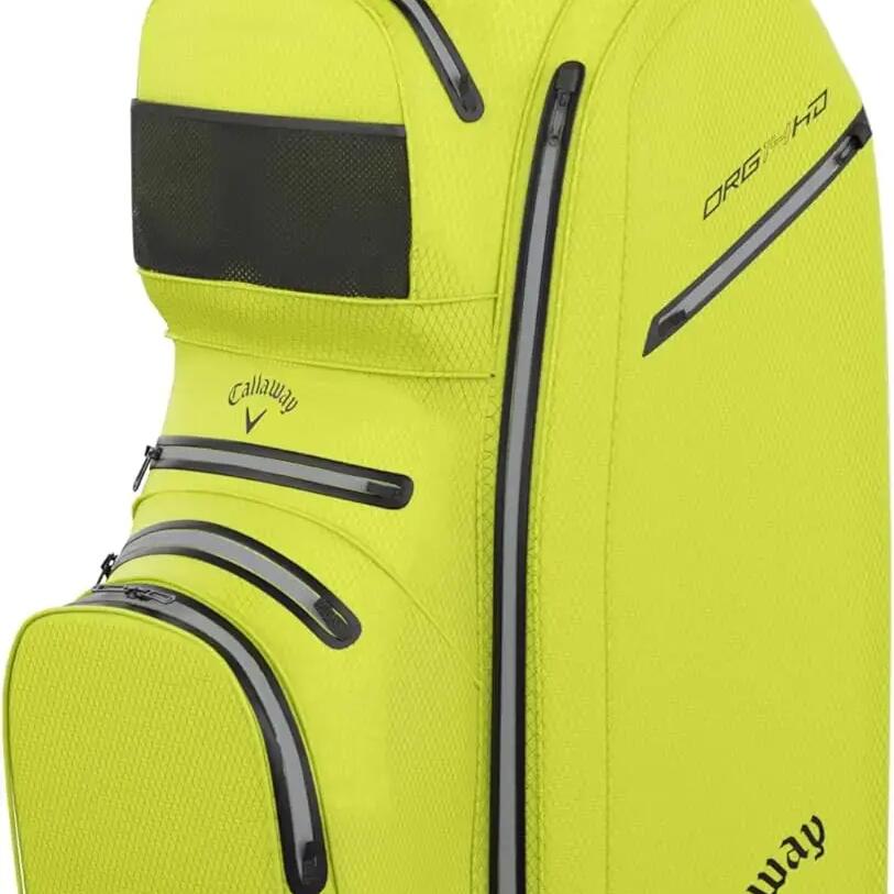 Callaway ORG 14 HD 2026 Sac de golf pour chariot, jaune fluo