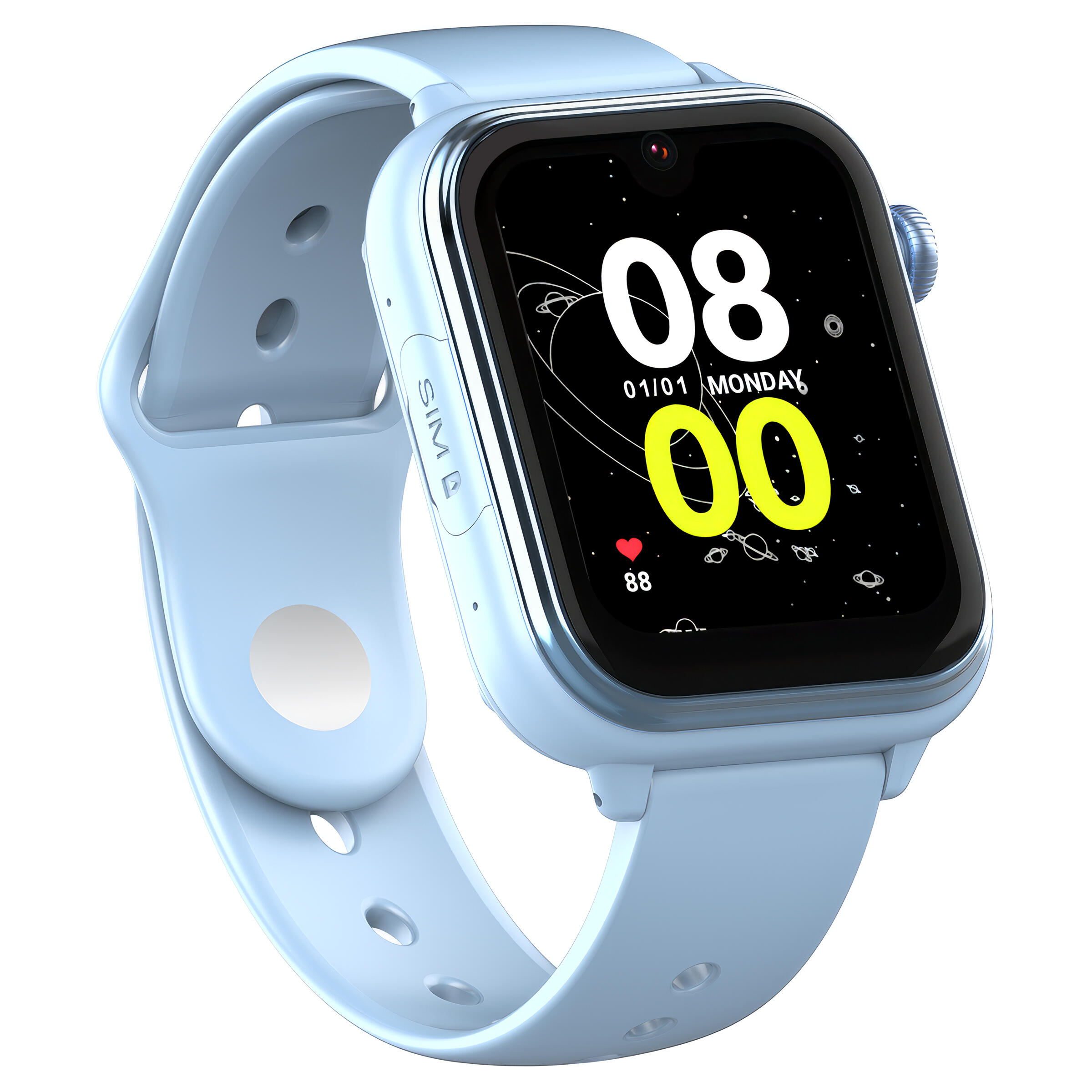 Smartwatch Kiano Alpha Kid Niebieski, 19 aplikacji, GPS, Aparat, GPS, Wi-Fi 3/7