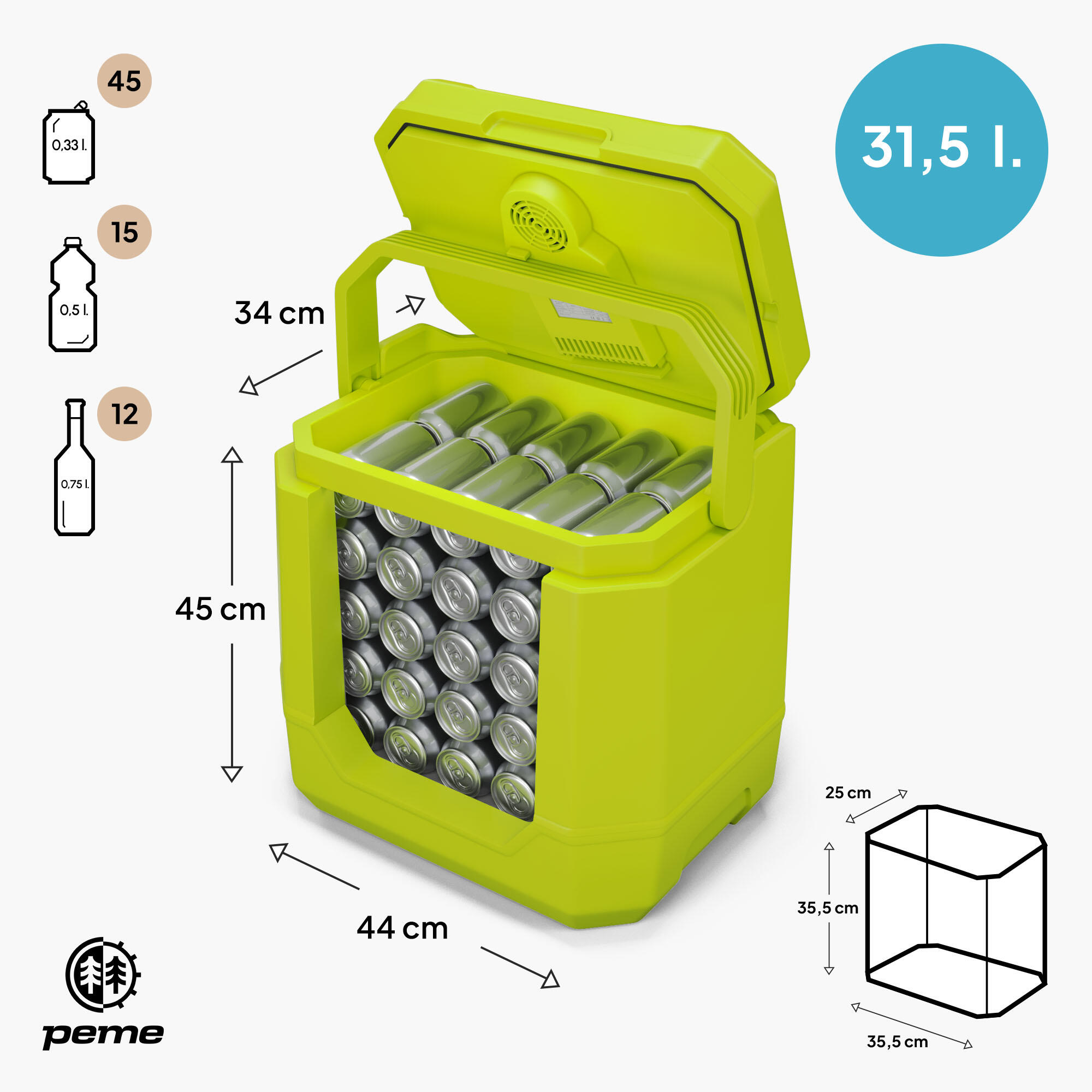 Peme Ice-on Trip 33 L Bluetooth Luidspreker 2/7