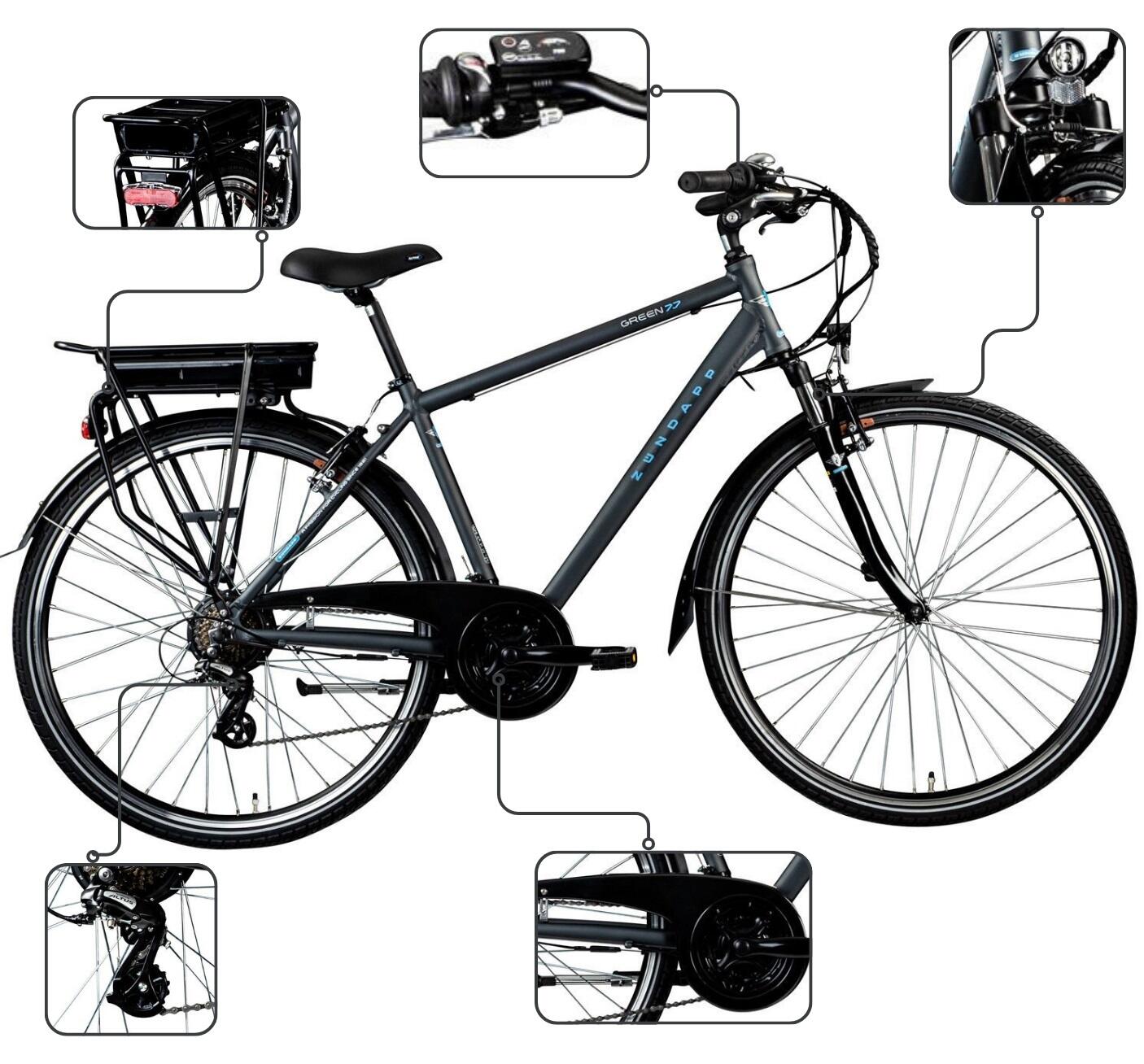 Rower Elektryczny Trekkingowy Zündapp Green 7.7 Koła 28" 3/5