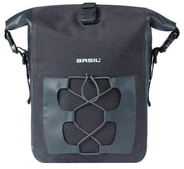 BASIL Navigator Waterproof M jednostronna torba rowerowa 12-15 L czarna (MIK) 3/6