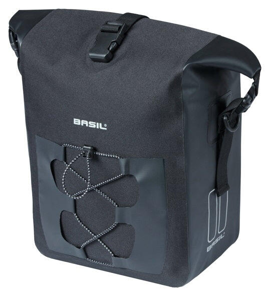 BASIL Navigator Waterproof M jednostronna torba rowerowa 12-15 L czarna (MIK) 2/6