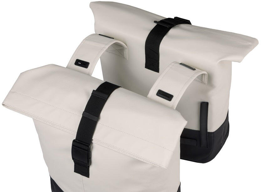 Basil Cove Doppel-Fahrradtasche 28–32 L Offwhite/Schwarz 3/5