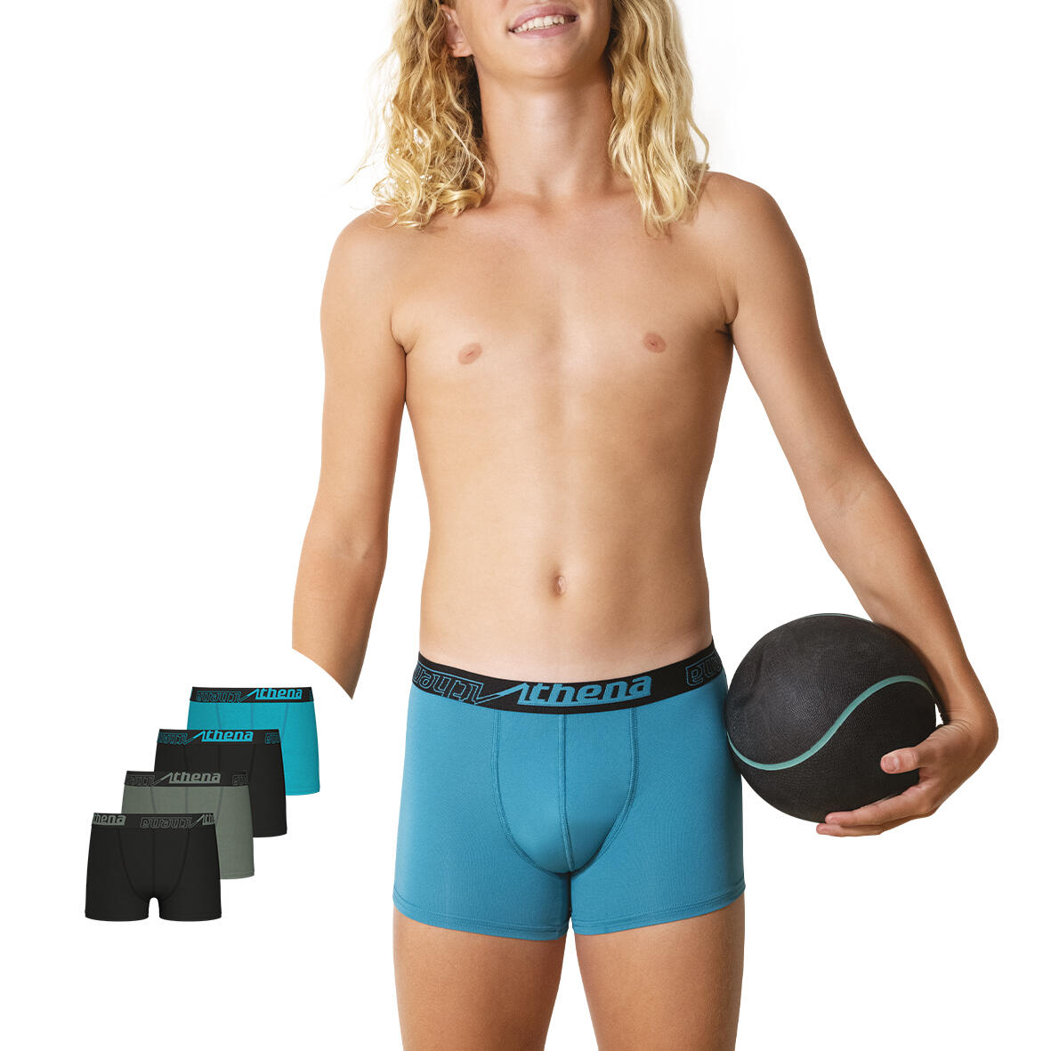 Lot de 4 boxers garçon Ecopack Sport 4/7