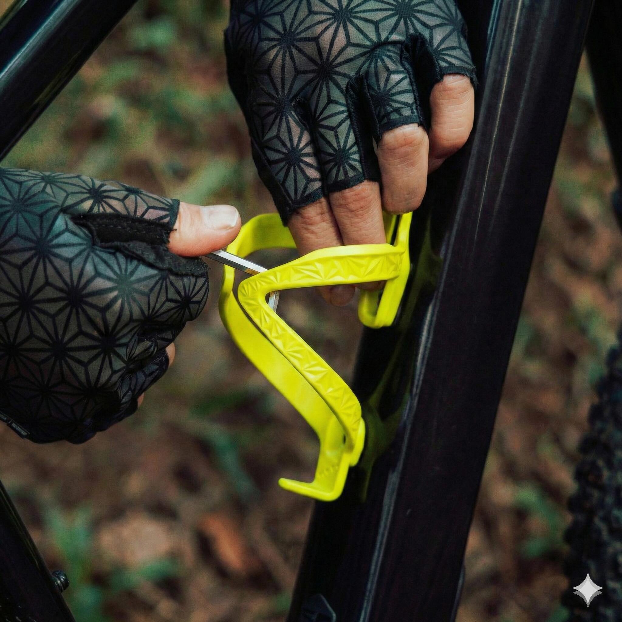 Supacaz Fly Porte-bidon Poly Néon Jaune-Cyclisme Porte-bidon pour Vélo 3/5