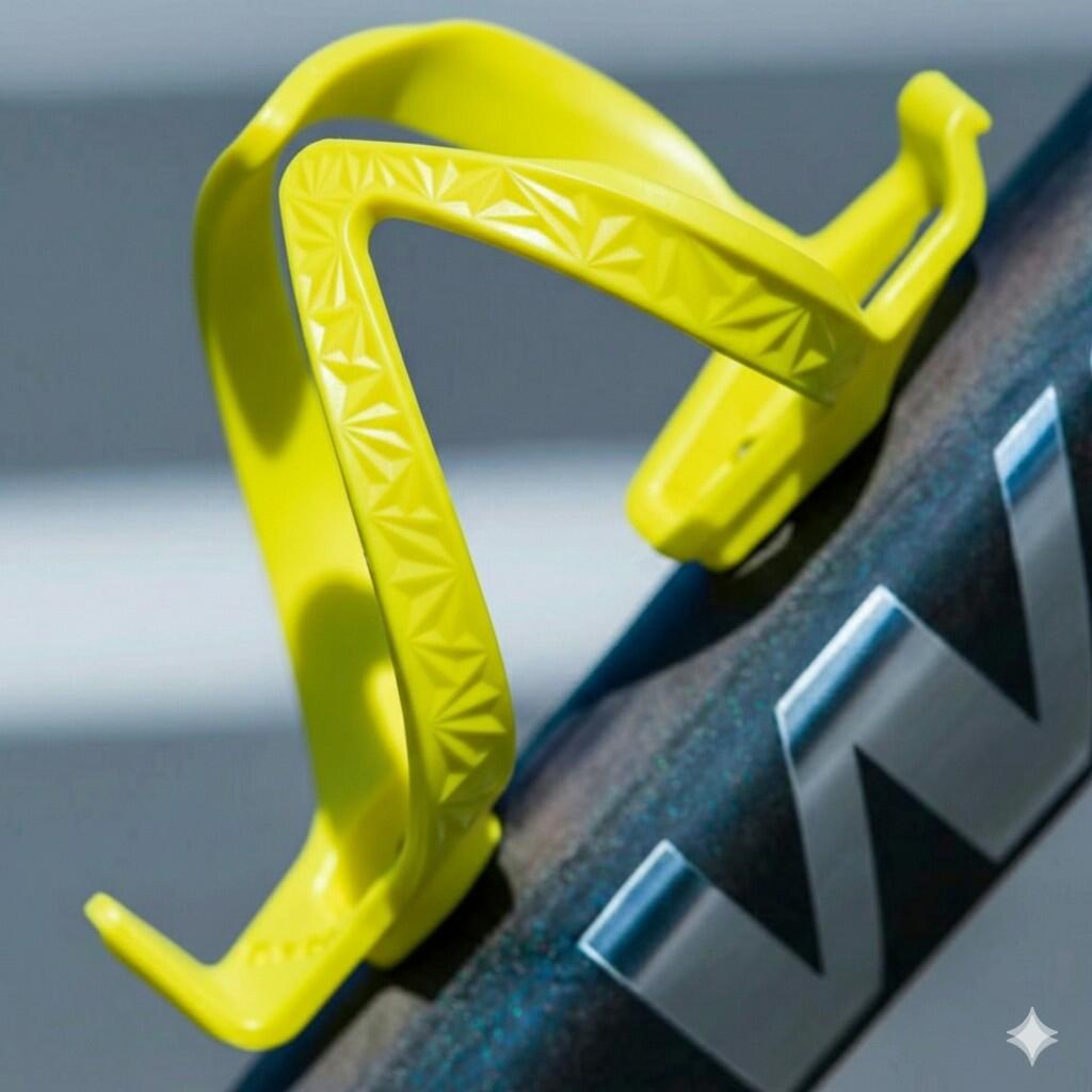 Supacaz Fly Porte-bidon Poly Néon Jaune-Cyclisme Porte-bidon pour Vélo 2/5