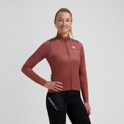 Radtrikot Langarm Damen Mono