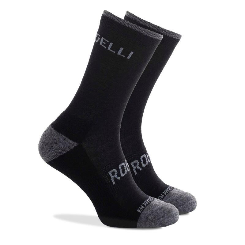 Funkční zimní ponožky Rogelli MERINO se 40% vlny – 2 páry, bezešvá špička