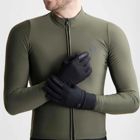 Zimowe rękawiczki sportowe męskie Rogelli Essential Thermal z membraną