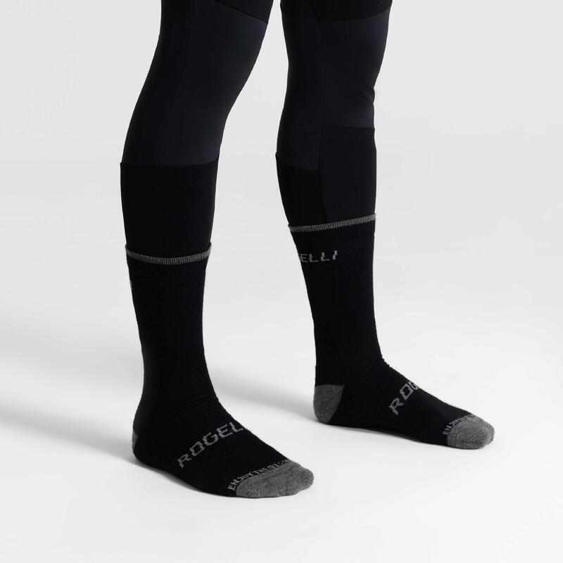 Funkční zimní ponožky Rogelli MERINO se 40% vlny – 2 páry, bezešvá špička