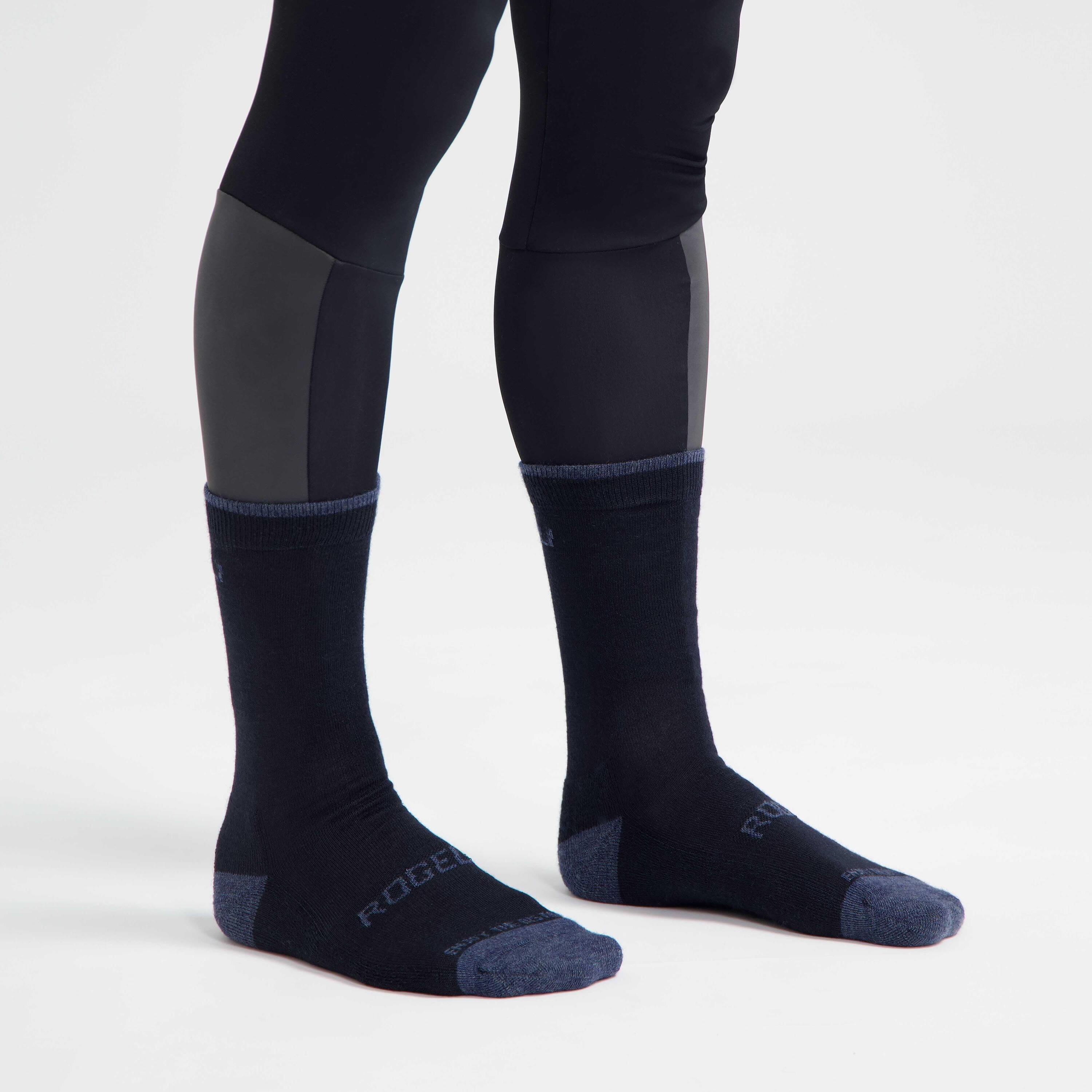 Cyclisme Hiver Chaussettes Longues de Vélo 2-pack 4/7