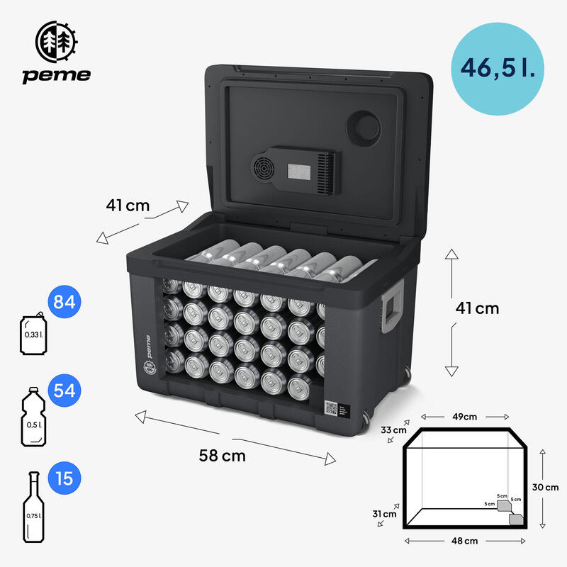 Frigorifică electrică camping Peme Ice-on XL 50L 12/230v pentru o auto