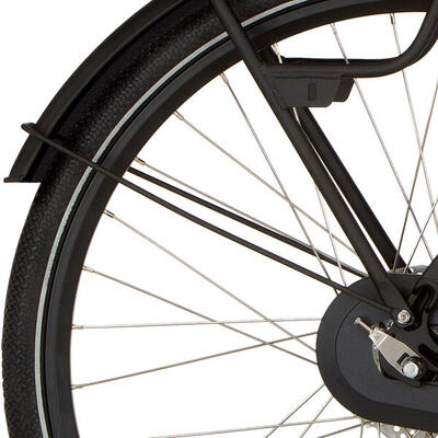 Cortina spatbordstang achter 28 foss diamond black matt.
