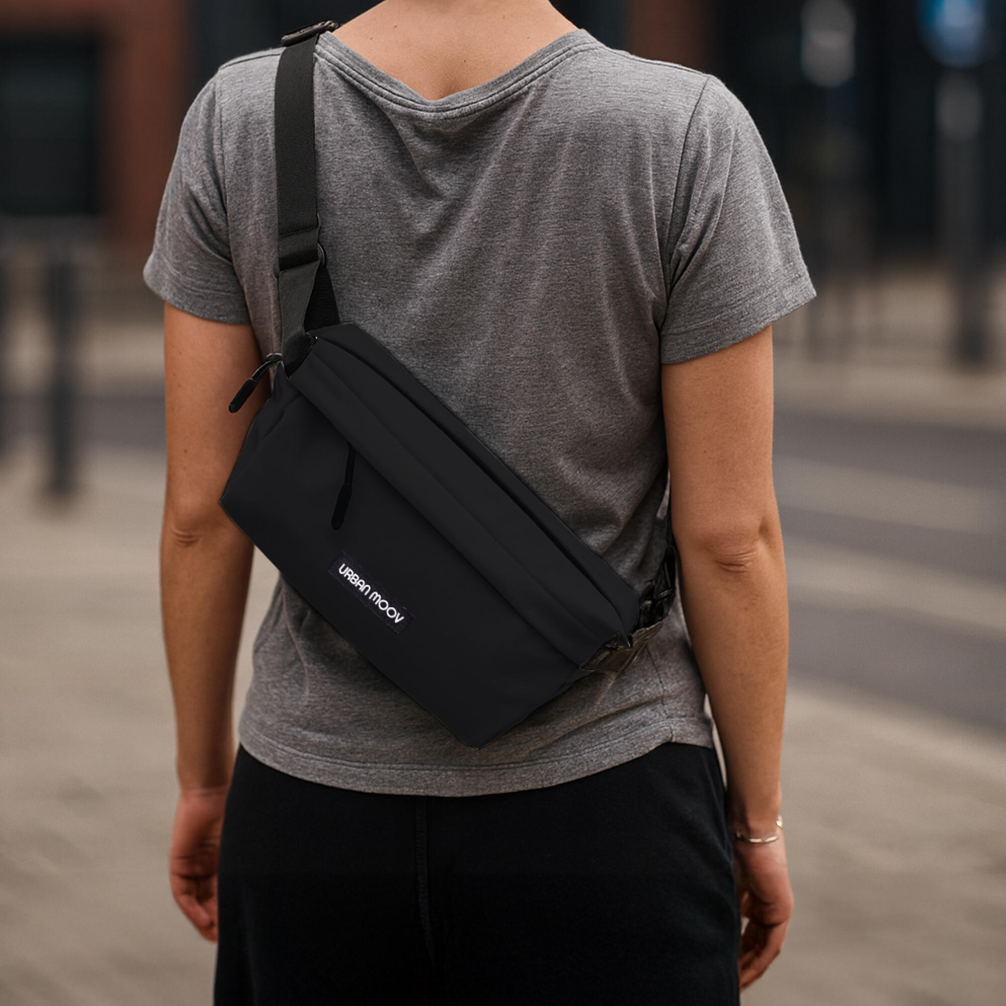 T'nB Sac banane bandoulière résistant à l'eau - Noir 3/6