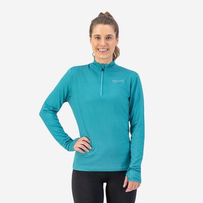 Hardloopshirt lange mouwen dames halve rits core