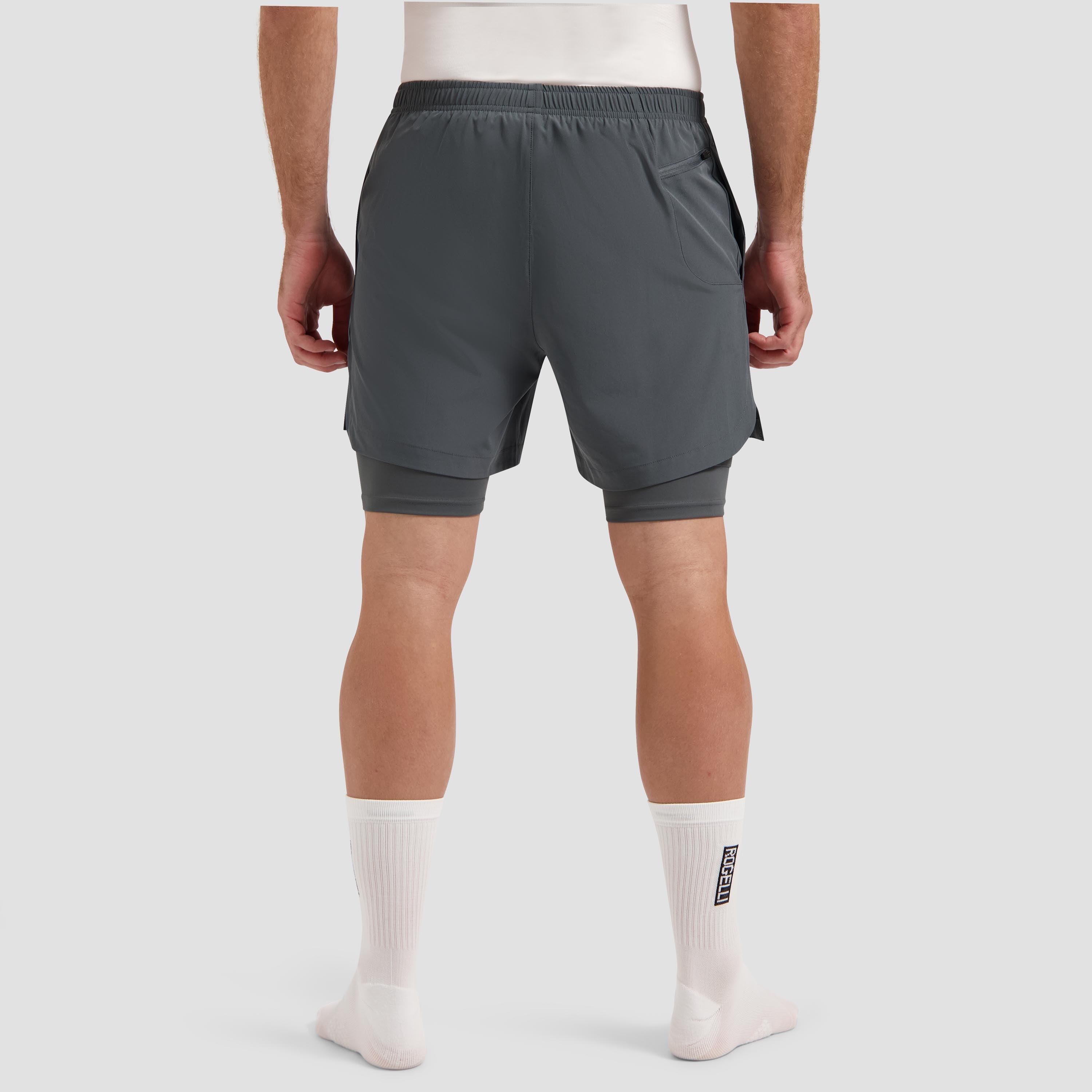 2-in-1 Hardloopshort Heren Essential 4/7