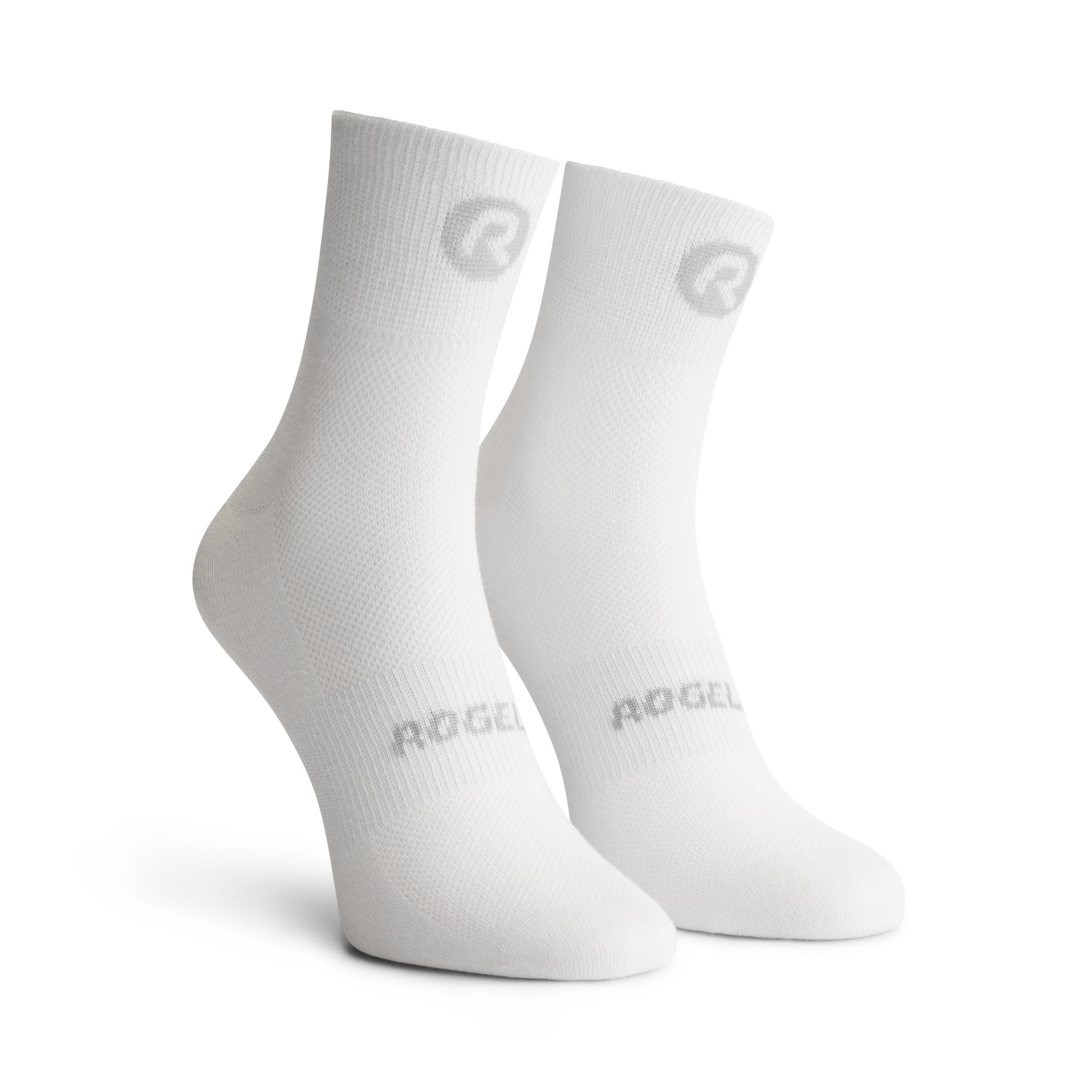 Wielrennen Fietssokken Heren en Dames 3-pack - Naadloos - Wit - Core 3/7