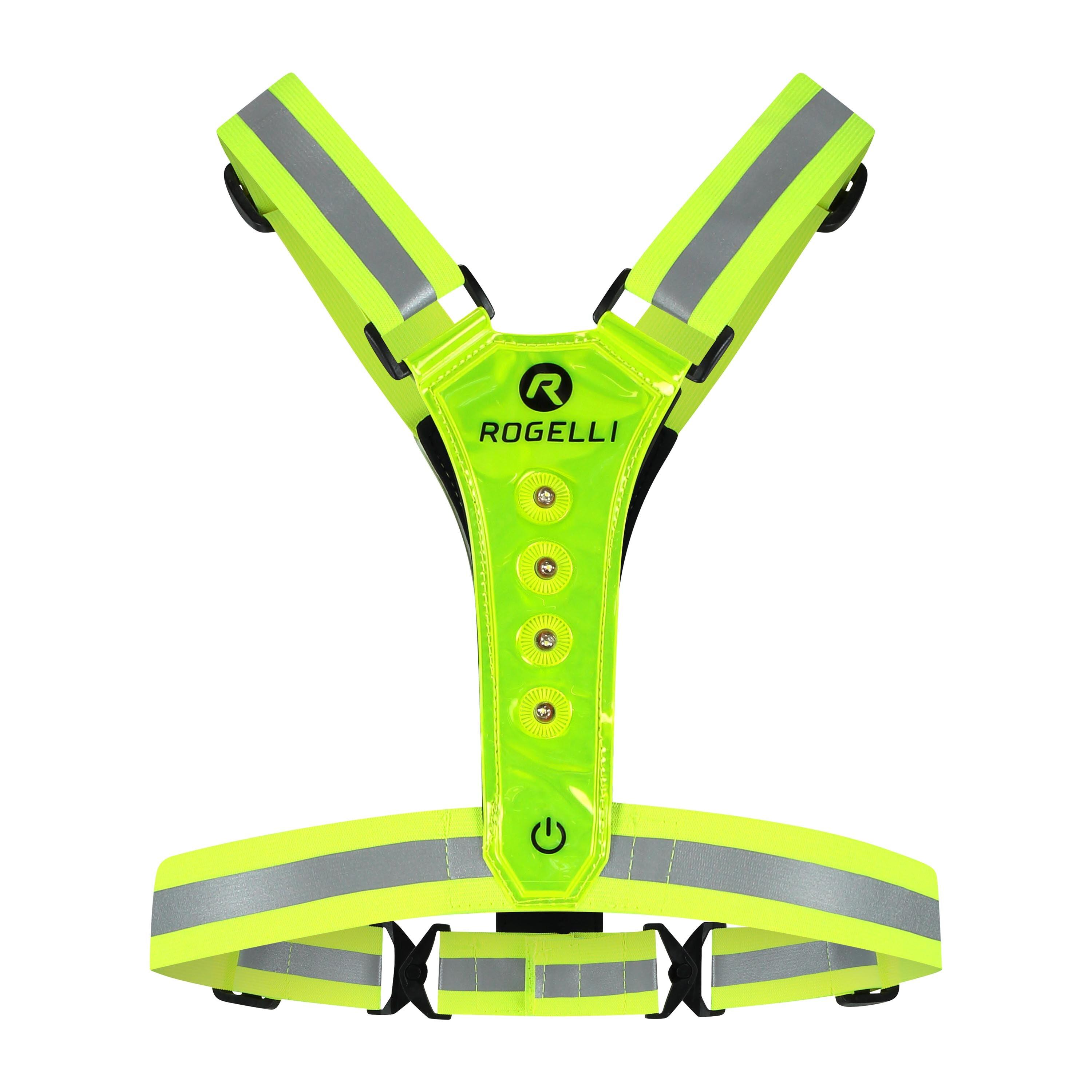 Hardloop Verlichting - Reflecterend LED Hardloopvest - Geel 3/7