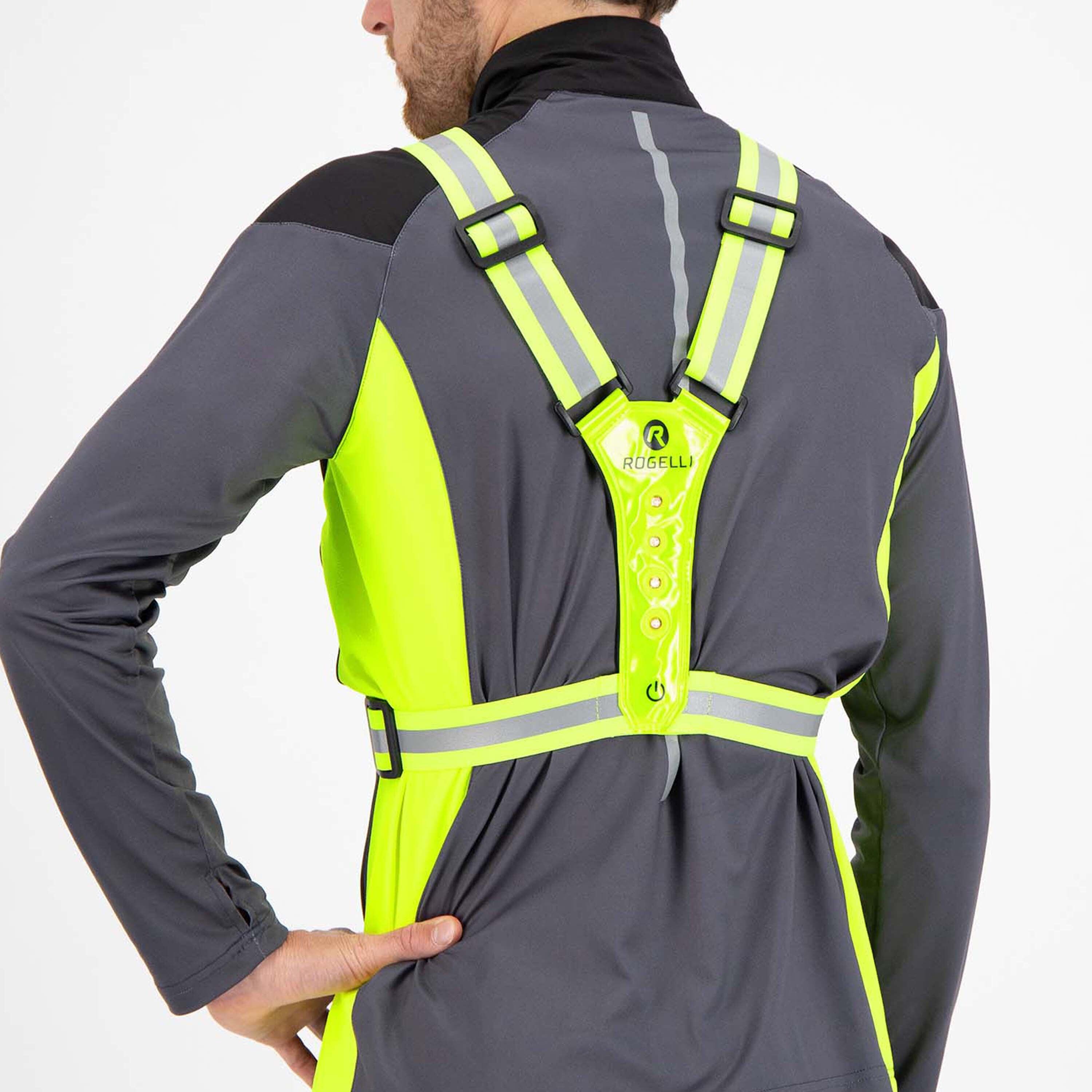 Hardloop Verlichting - Reflecterend LED Hardloopvest - Geel 4/7